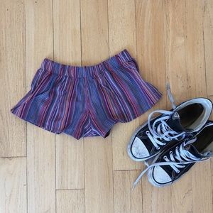 Brandy Melville striped multicolored shorts